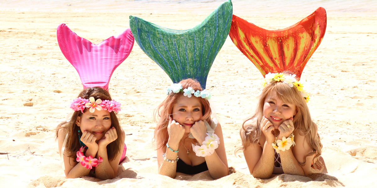 仲良し三人マーメイド