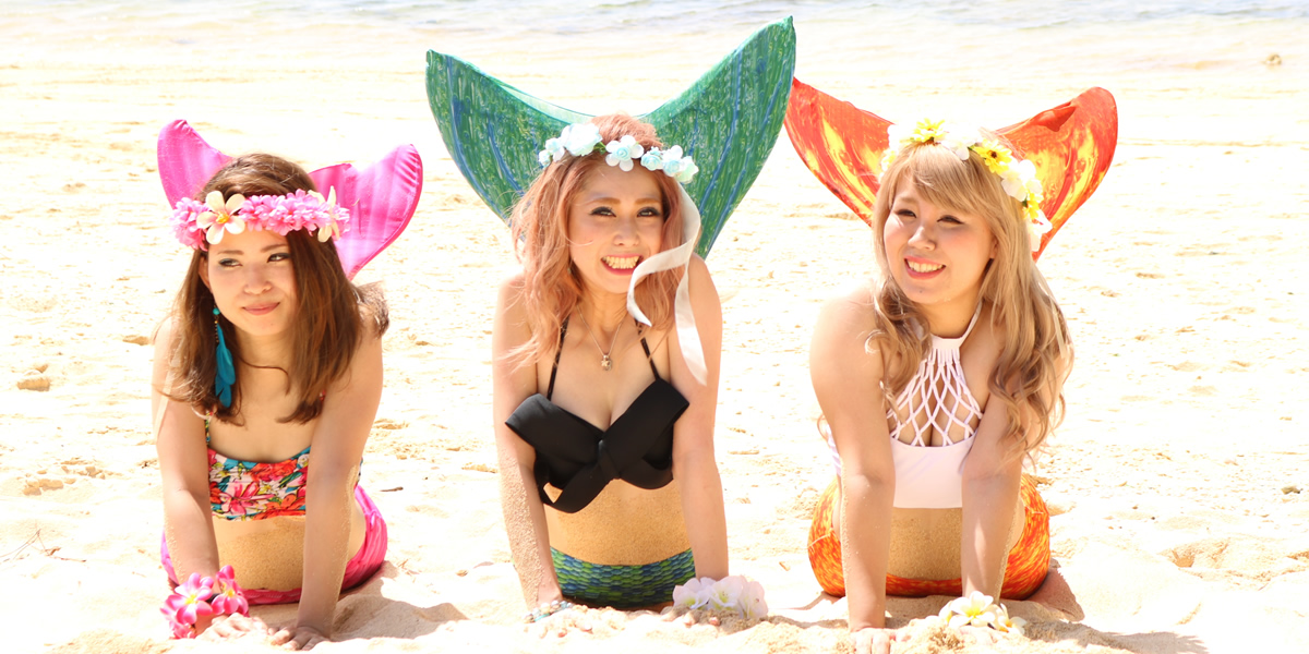 家族でマタニティーフォトマーメイド