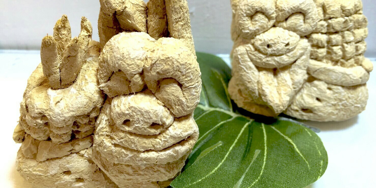 漆喰シーサーペイント前